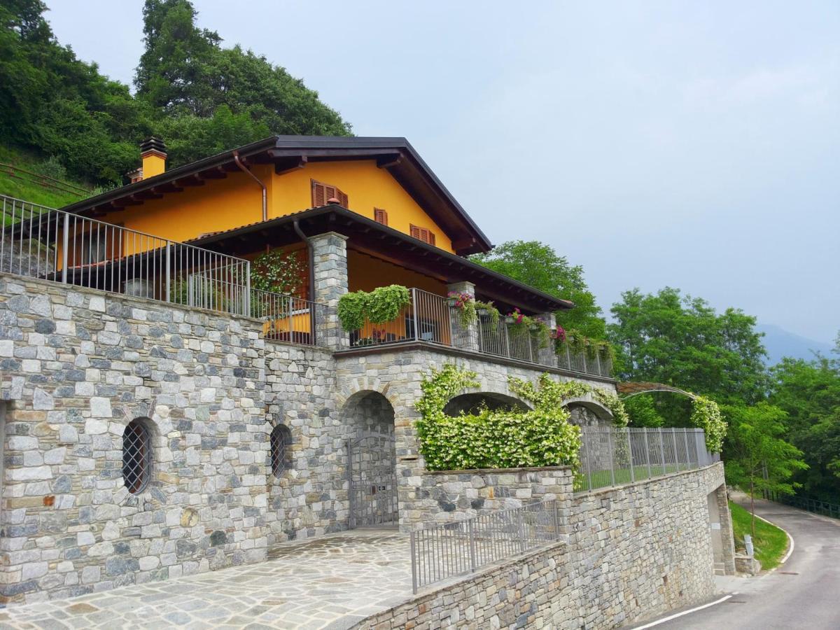 Villa Valuri Vista Magnifica Sul Lago Di Como Appartamento Piano Terra Vercana Buitenkant foto