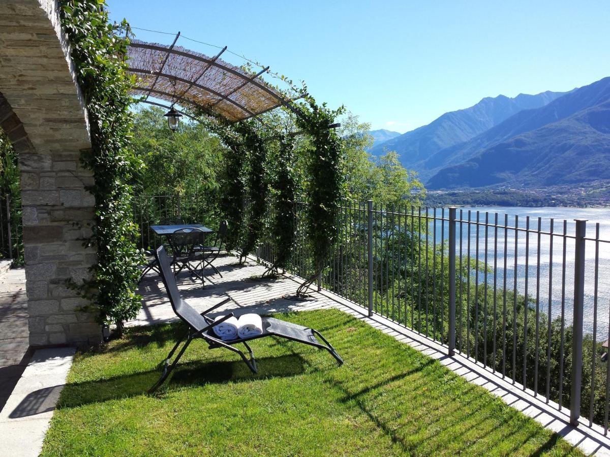 Villa Valuri Vista Magnifica Sul Lago Di Como Appartamento Piano Terra Vercana Buitenkant foto