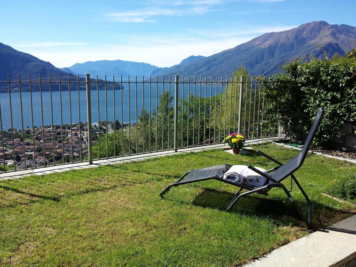 Villa Valuri Vista Magnifica Sul Lago Di Como Appartamento Piano Terra Vercana Buitenkant foto